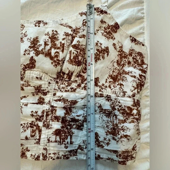 Forever 21 Toile Pattern Crop Top Size Small - Picture 4 of 7